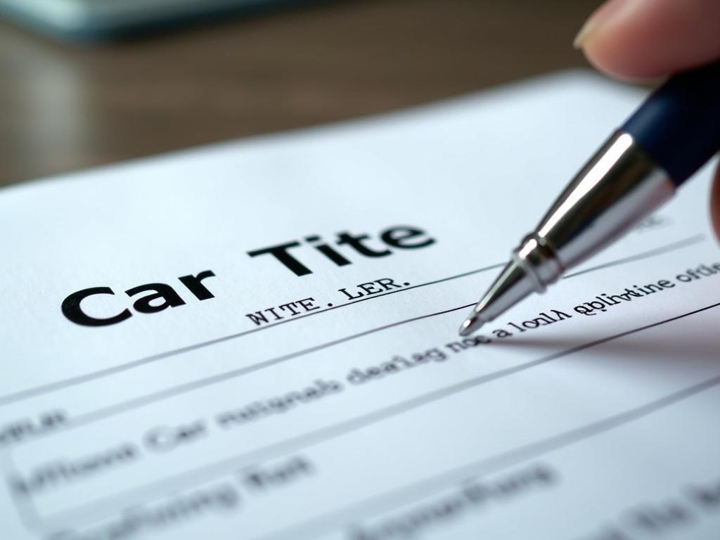 Car title document — title loans oklahoma