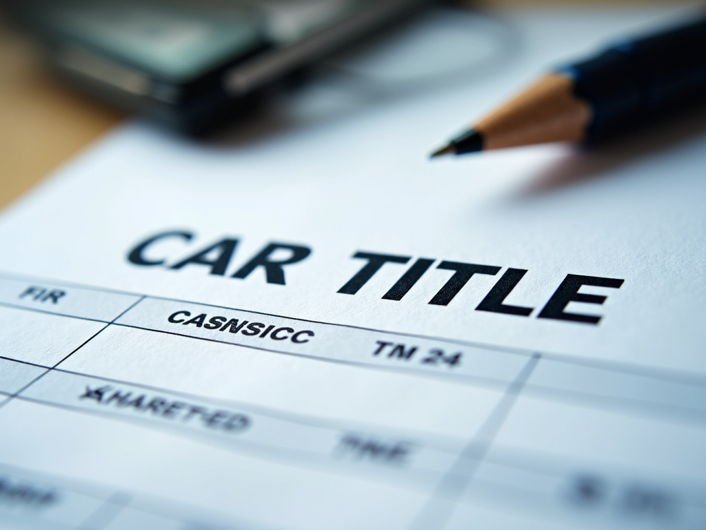 Car title document — title loans oklahoma
