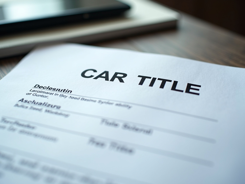 Car title document — title loans wisconsin