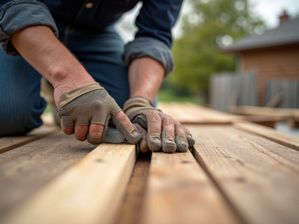 Carpenter building deck — deck builders austin