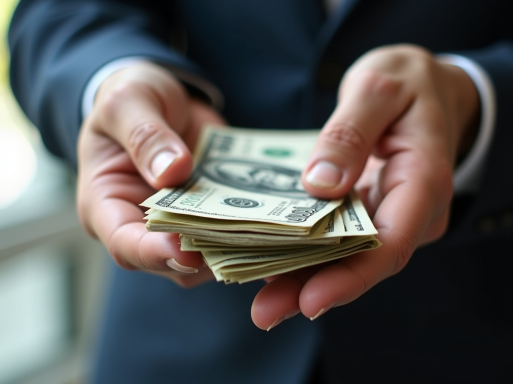 Cash handed over — title loans texas