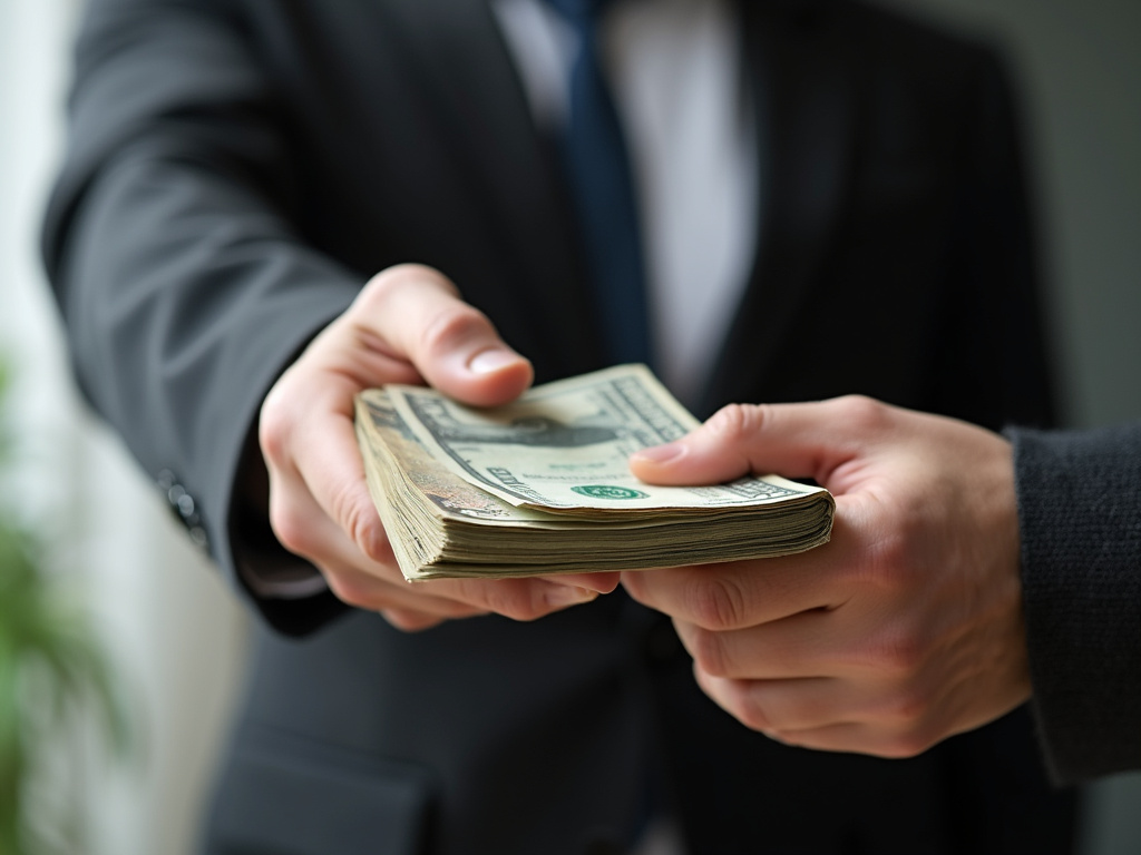 Cash handed over — title loans wisconsin