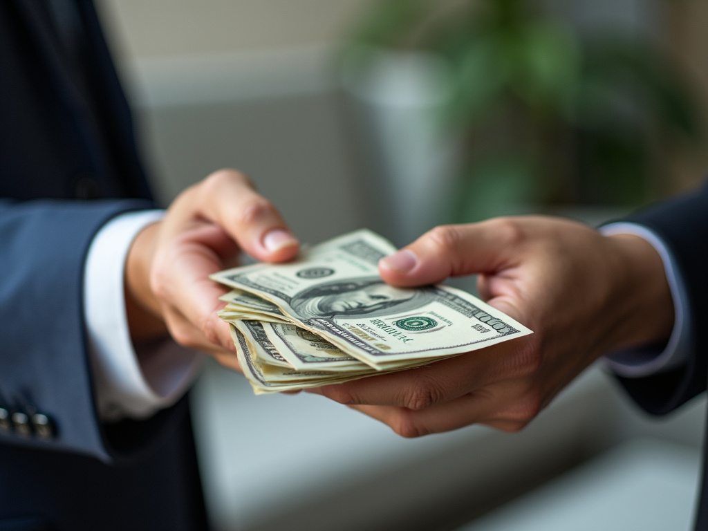 Cash handed over — title loans wisconsin
