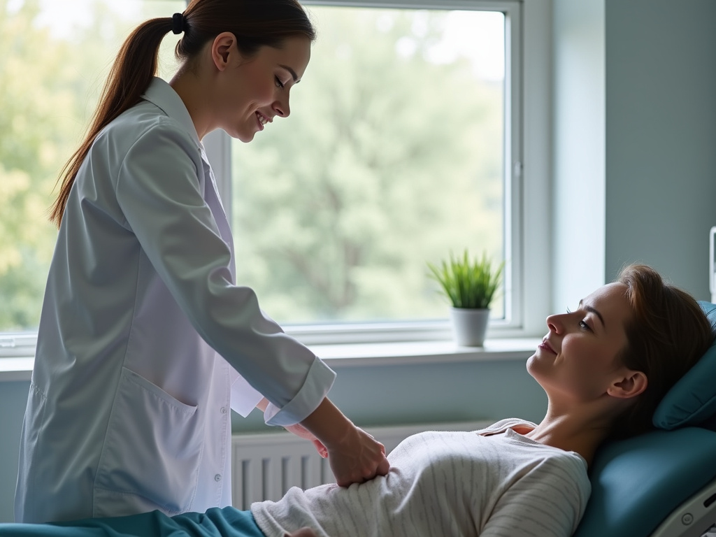Chiropractic exam room — spinal decompression austin