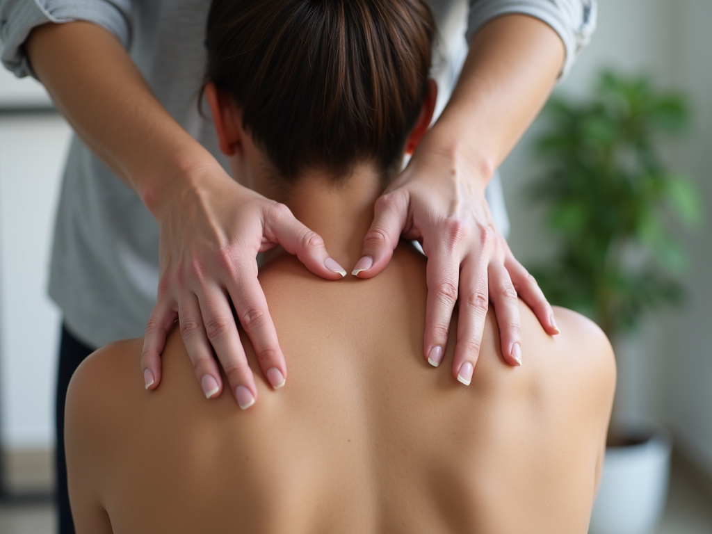 Chiropractor adjusting back — spinal decompression austin