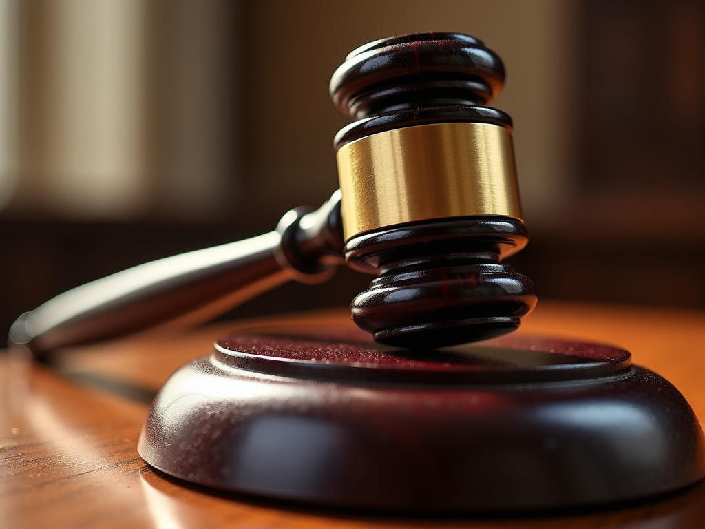 Courtroom gavel — burn injury lawyer phoenix