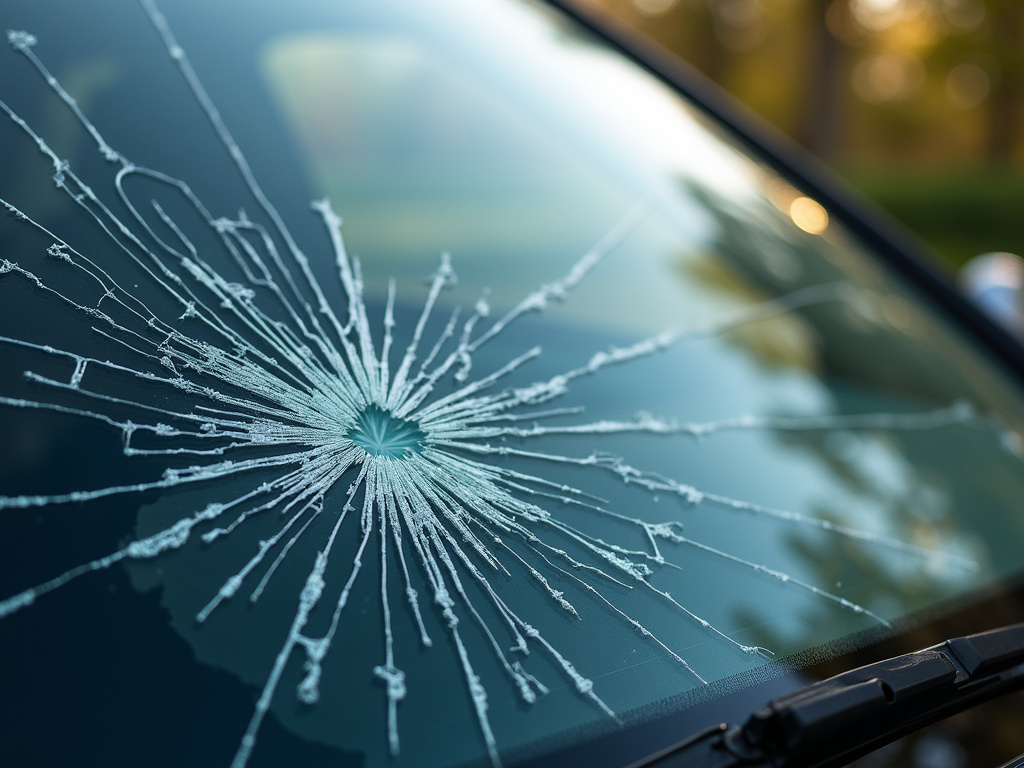 Cracked windshield — los angeles car accident lawyer