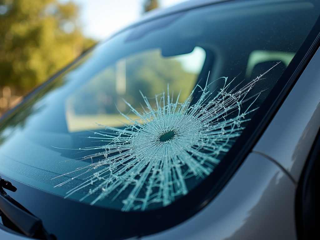Cracked windshield โ los angeles distracted driving accident lawyer