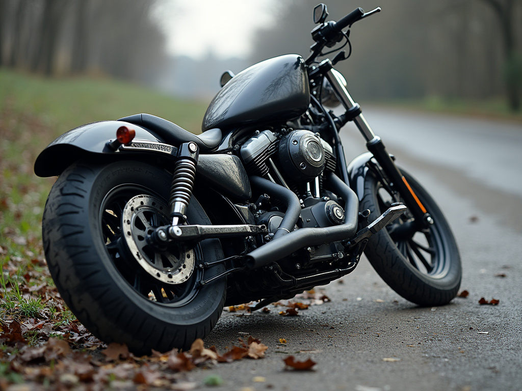 Crashed motorcycle — motorcycle accident lawyer phoenix