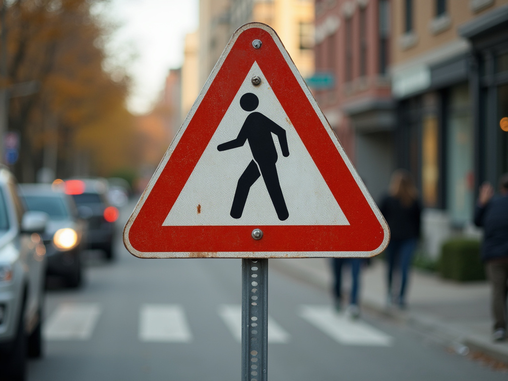 Crosswalk sign — pedestrian accident lawyer phoenix