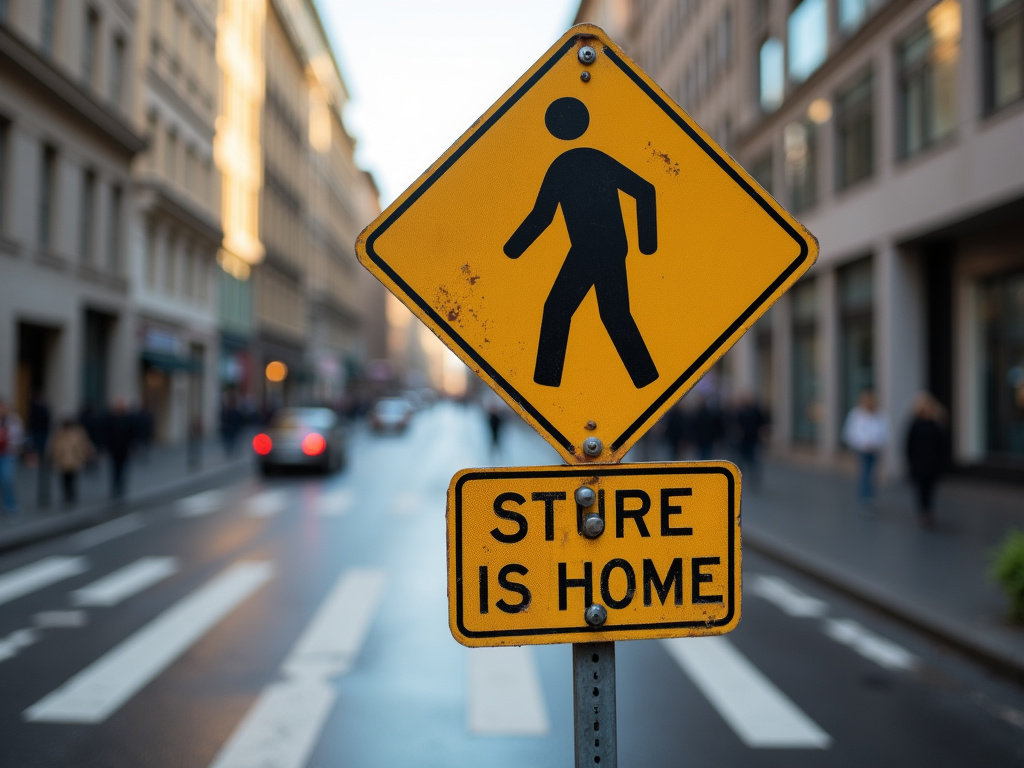 Crosswalk sign — pedestrian accident lawyer phoenix