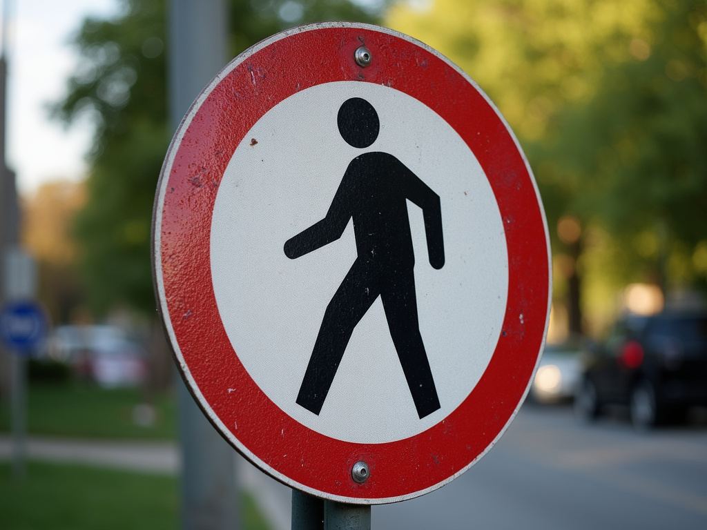 Crosswalk sign — pedestrian accident lawyer phoenix