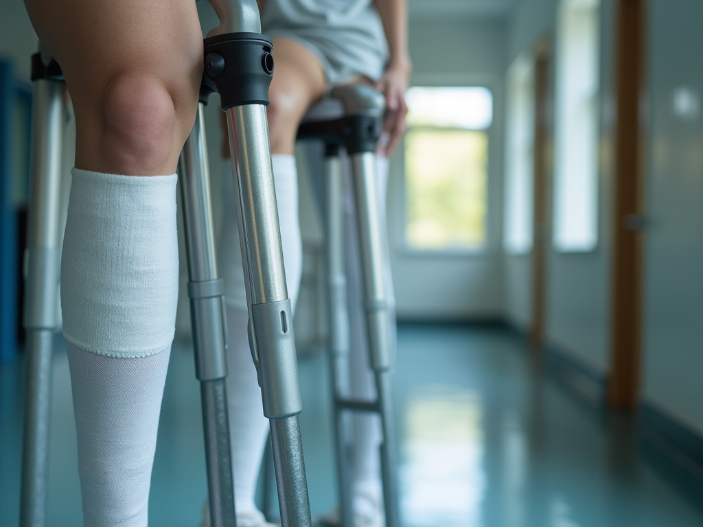 Crutches and bandages — accident lawyer phoenix