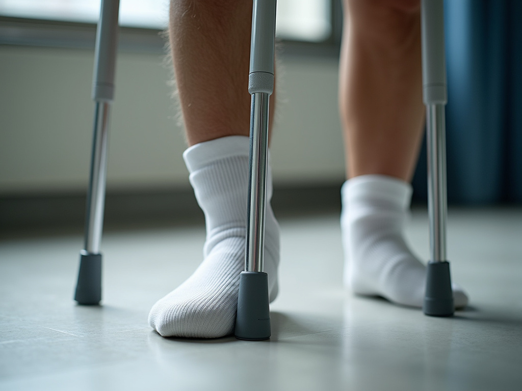 Crutches and cast — accident lawyer phoenix
