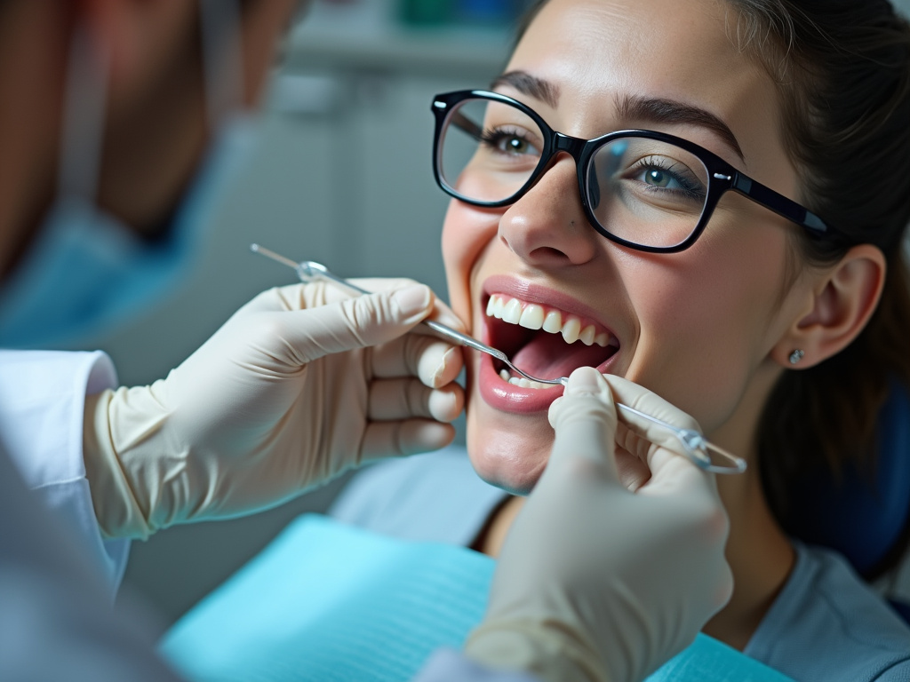 Dentist examining teeth — invisalign coral springs