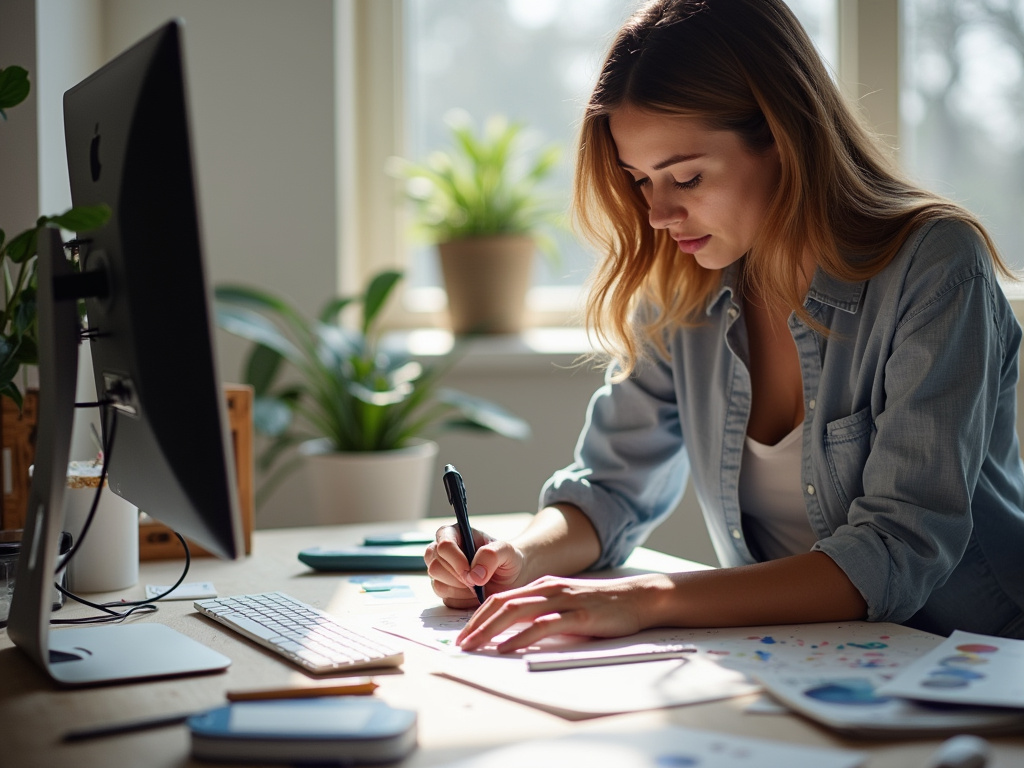 Designer workspace — BlckPanda brand agency
