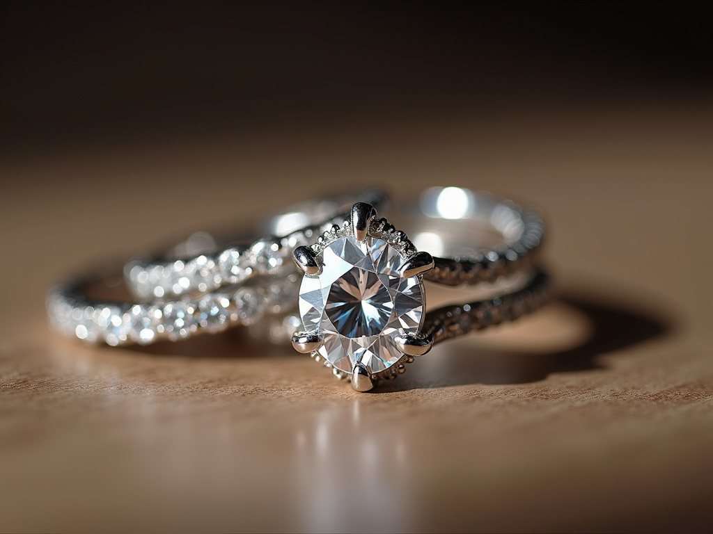 Diamond rings — jewelry store