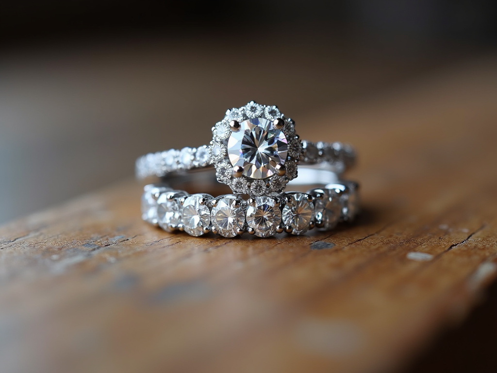 Diamond rings — jewelry store