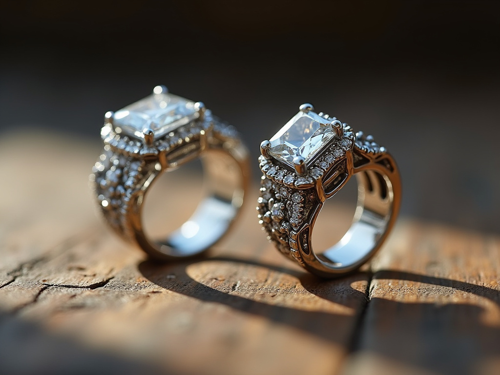 Diamond rings — jewelry store
