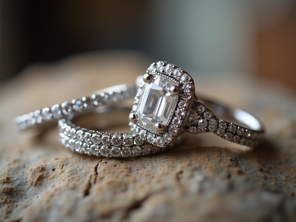 Diamond rings — jewelry store