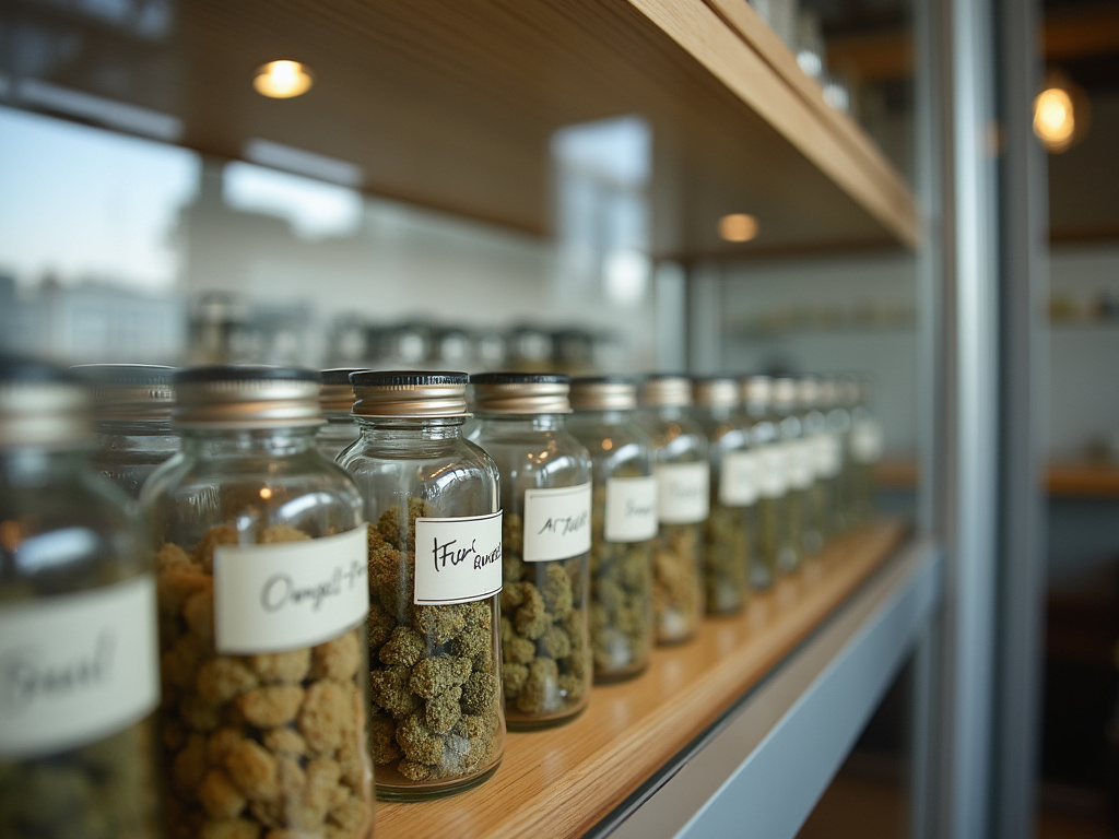 Dispensary display case — cannabis dispensary Maine