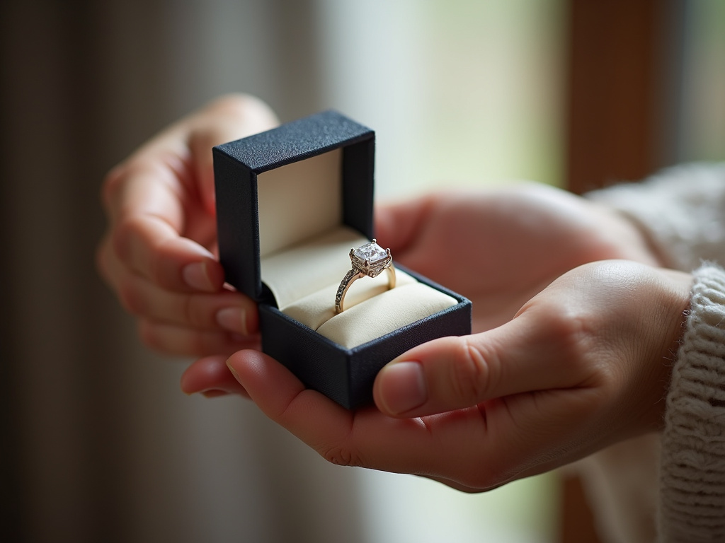 Engagement ring box — wedding bands