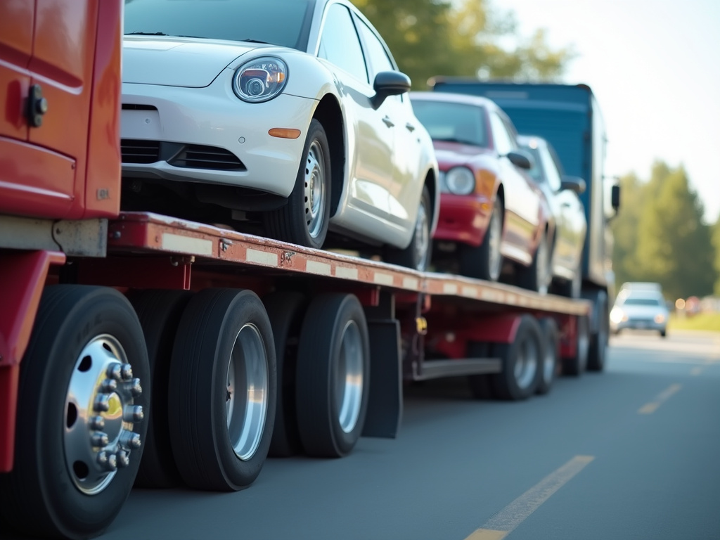 Flatbed car carrier — car shipping Alabama