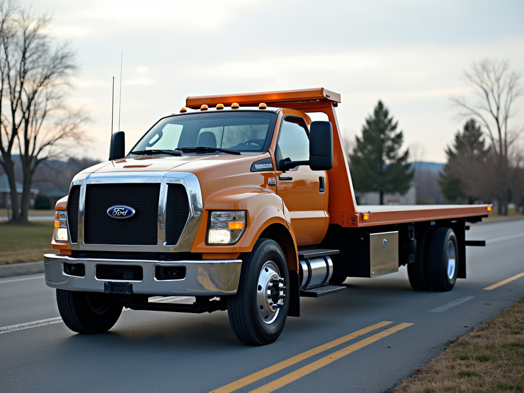 Flatbed tow truck — car shipping Connecticut