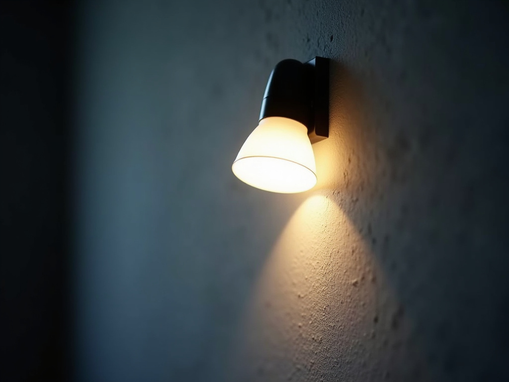 Floodlight on wall — solar security lights