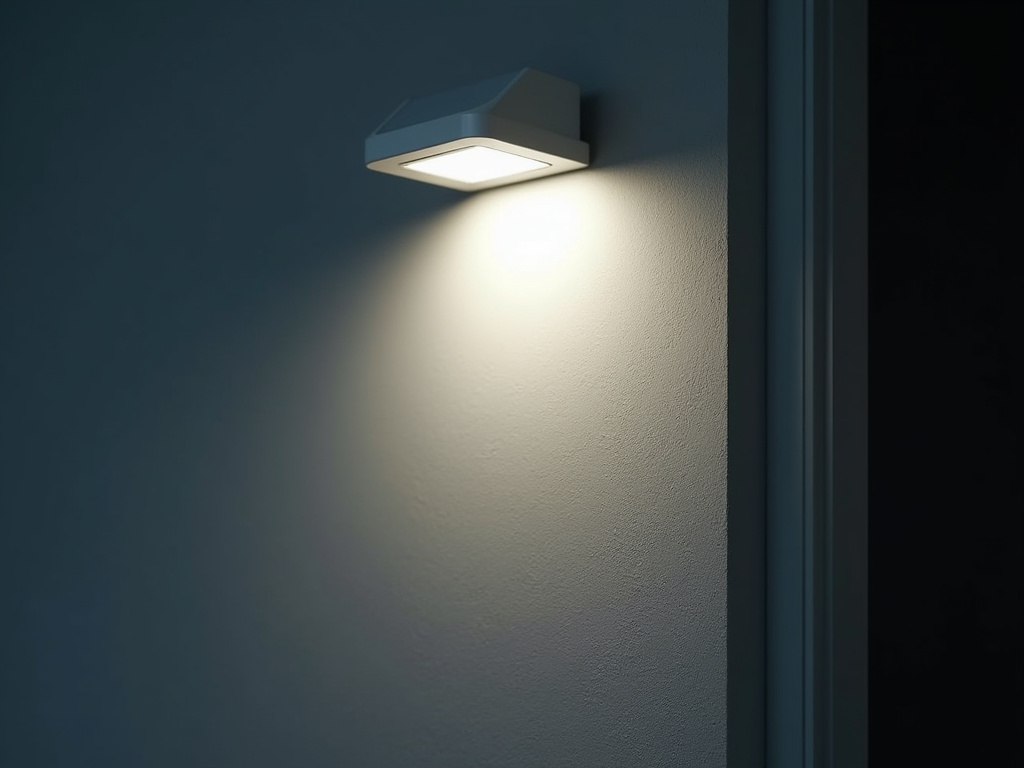 Floodlight on wall — solar security lights