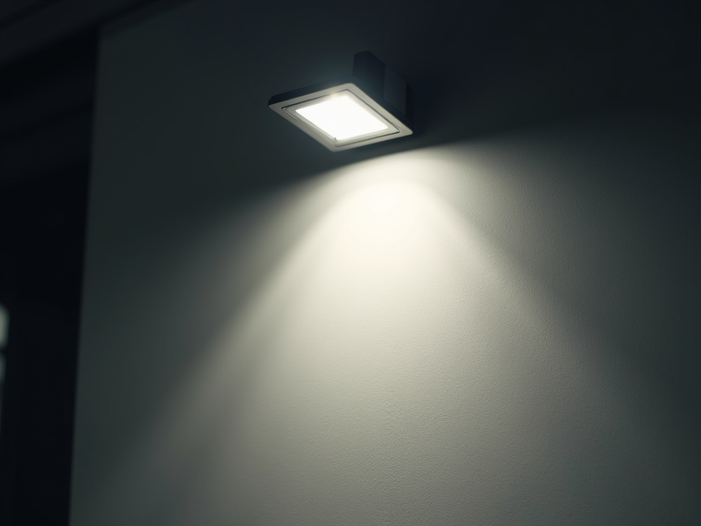 Floodlight on wall — solar security lights
