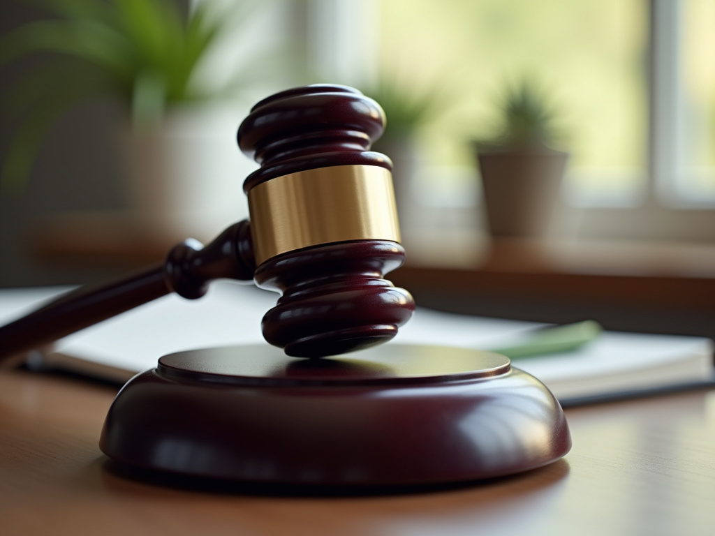 Gavel on desk — burn injury lawyer phoenix