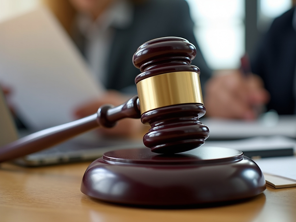 Gavel on desk — burn injury lawyer phoenix