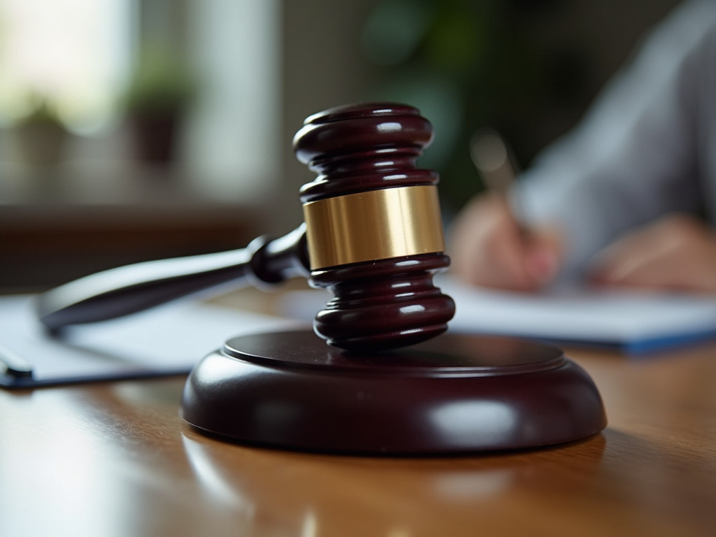 Gavel on desk — los angeles motorcycle accident lawyer
