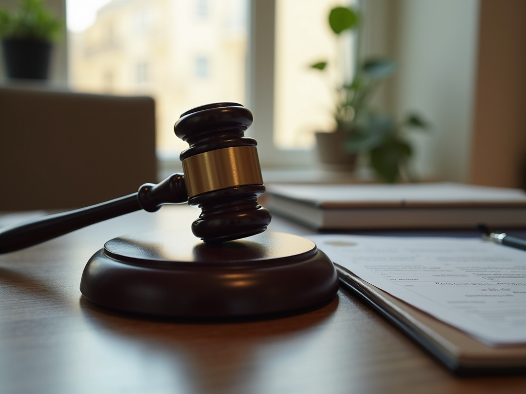 Gavel on desk — motorcycle accident lawyer phoenix
