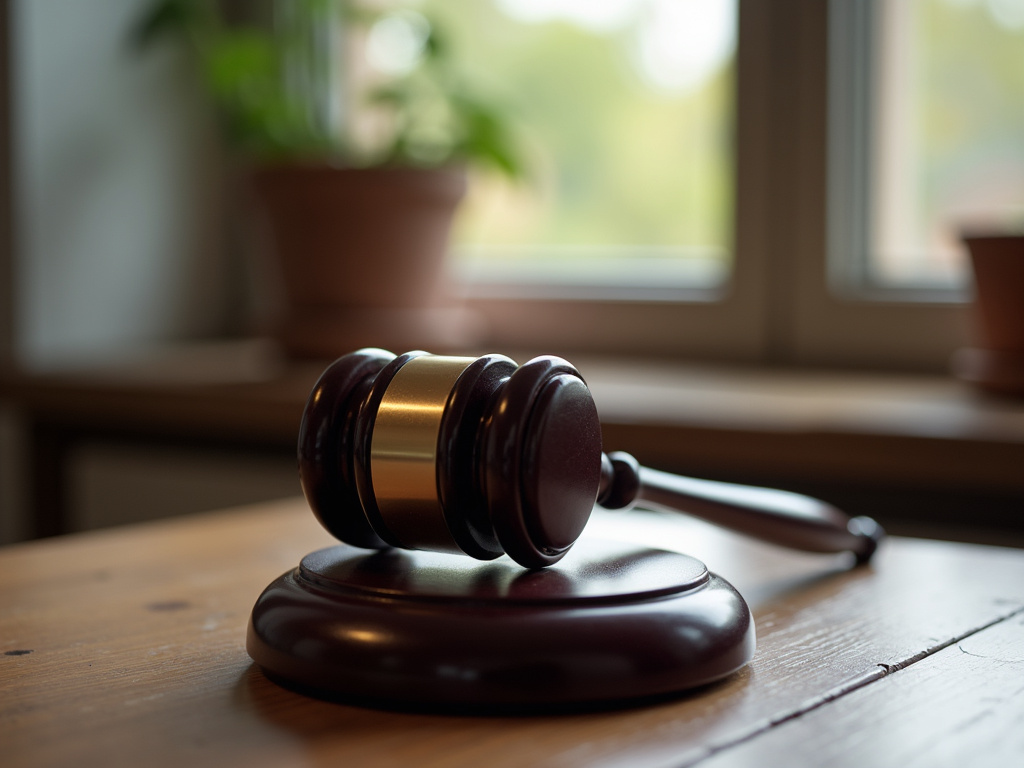 Gavel on desk — motorcycle accident lawyer phoenix