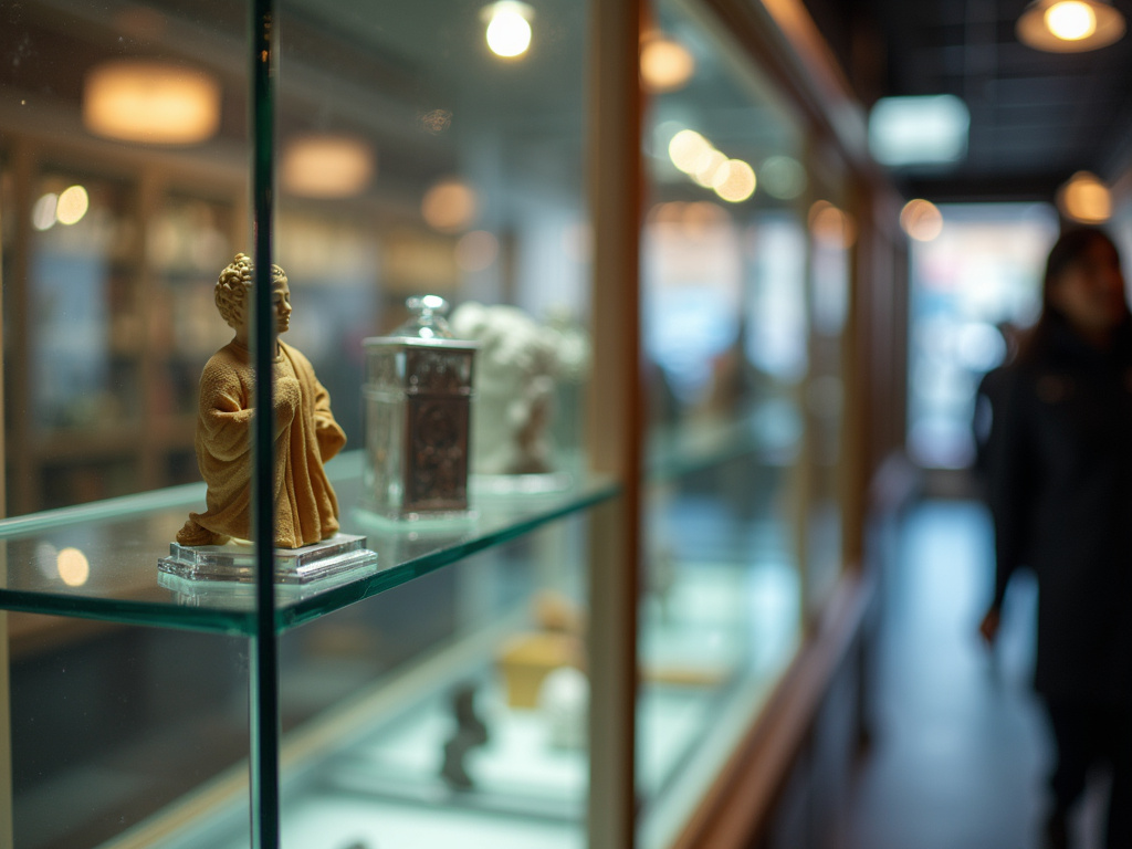 Glass display case — cannabis dispensary Eddington Maine