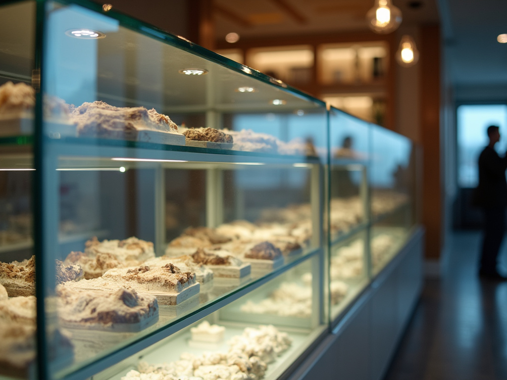 Glass display case — cannabis dispensary Eddington Maine
