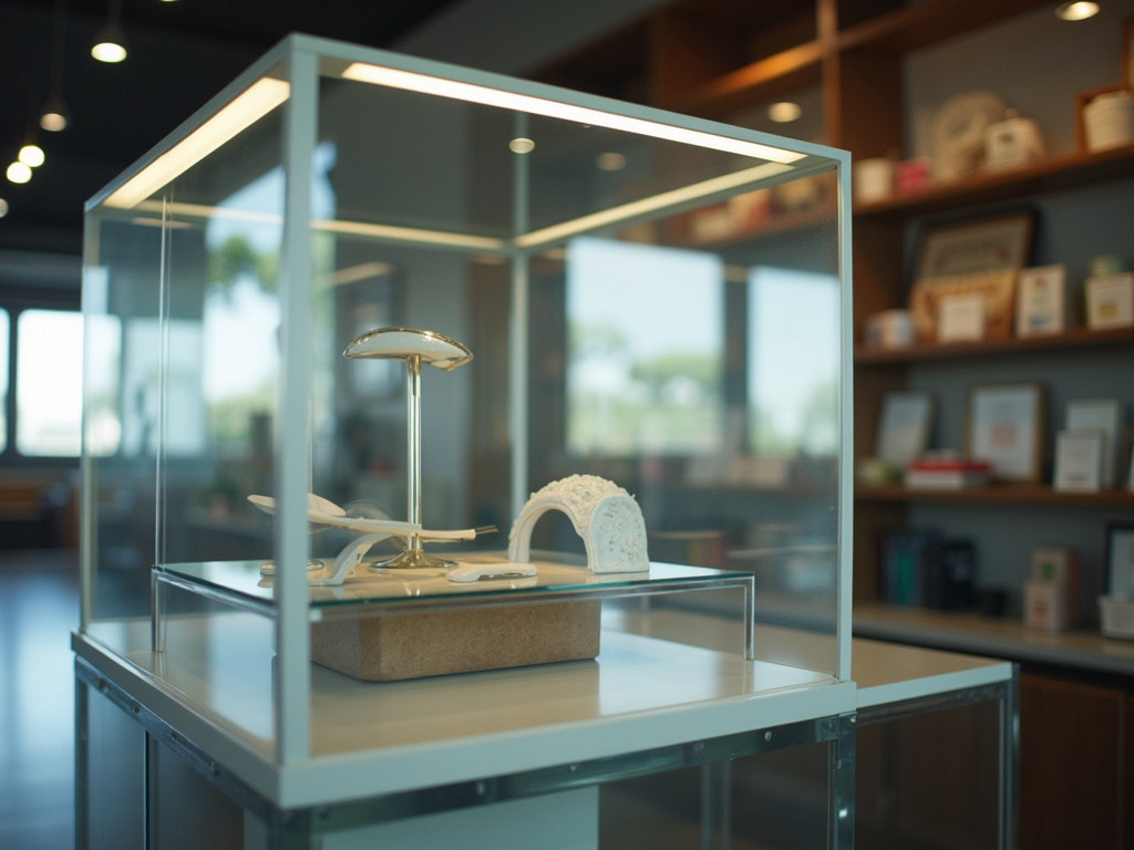 Glass display case — cannabis dispensary Hermon Maine