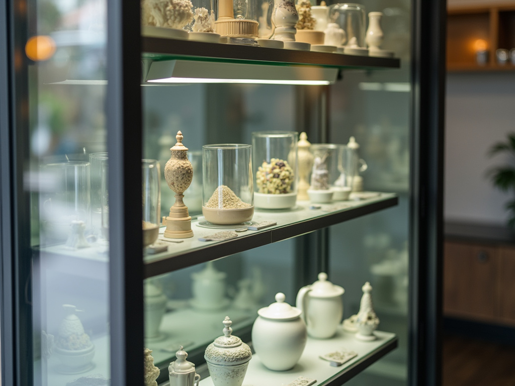 Glass display case — cannabis dispensary Hermon Maine