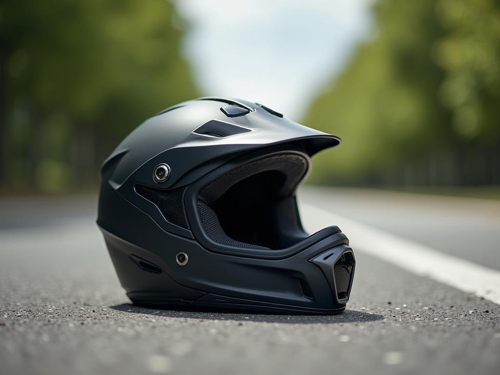 Helmet on pavement — motorcycle accident lawyer phoenix