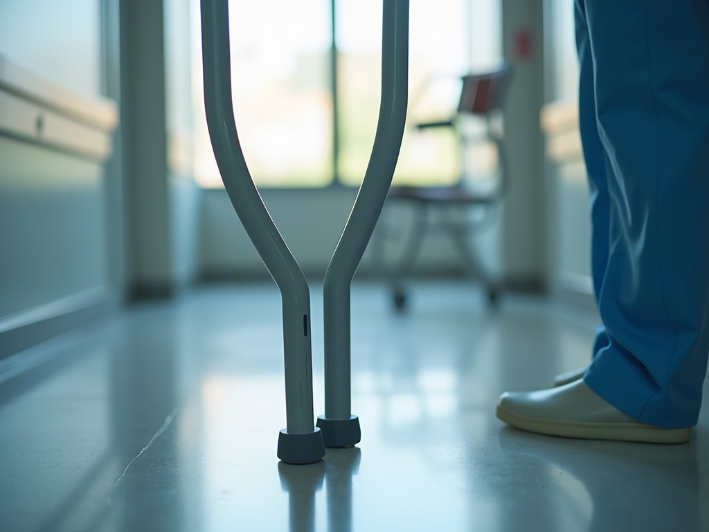 Hospital crutches — pedestrian accident lawyer phoenix