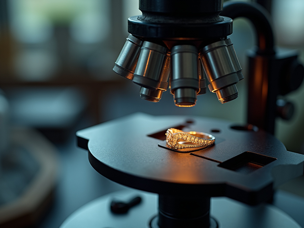 Jeweler's loupe — emerald cut engagement rings