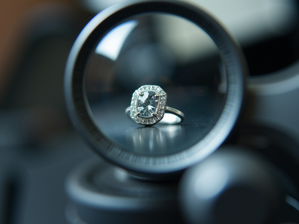 Jeweler's loupe — jewelry store