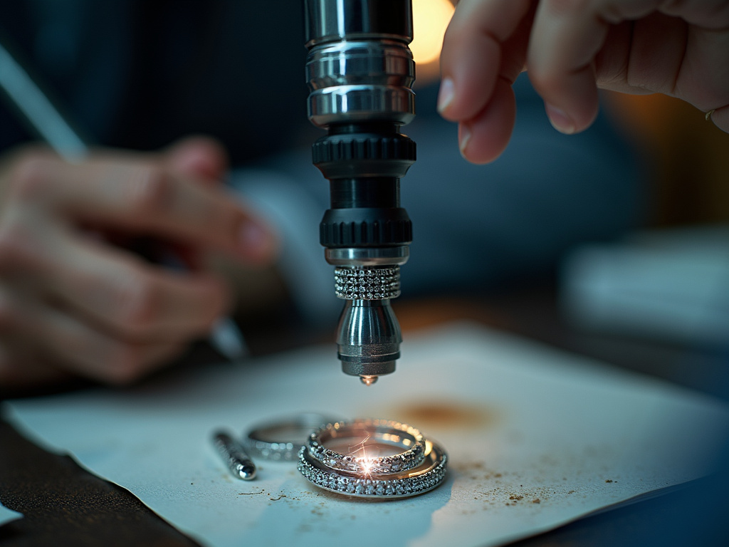 Jeweler's loupe — jewelry store