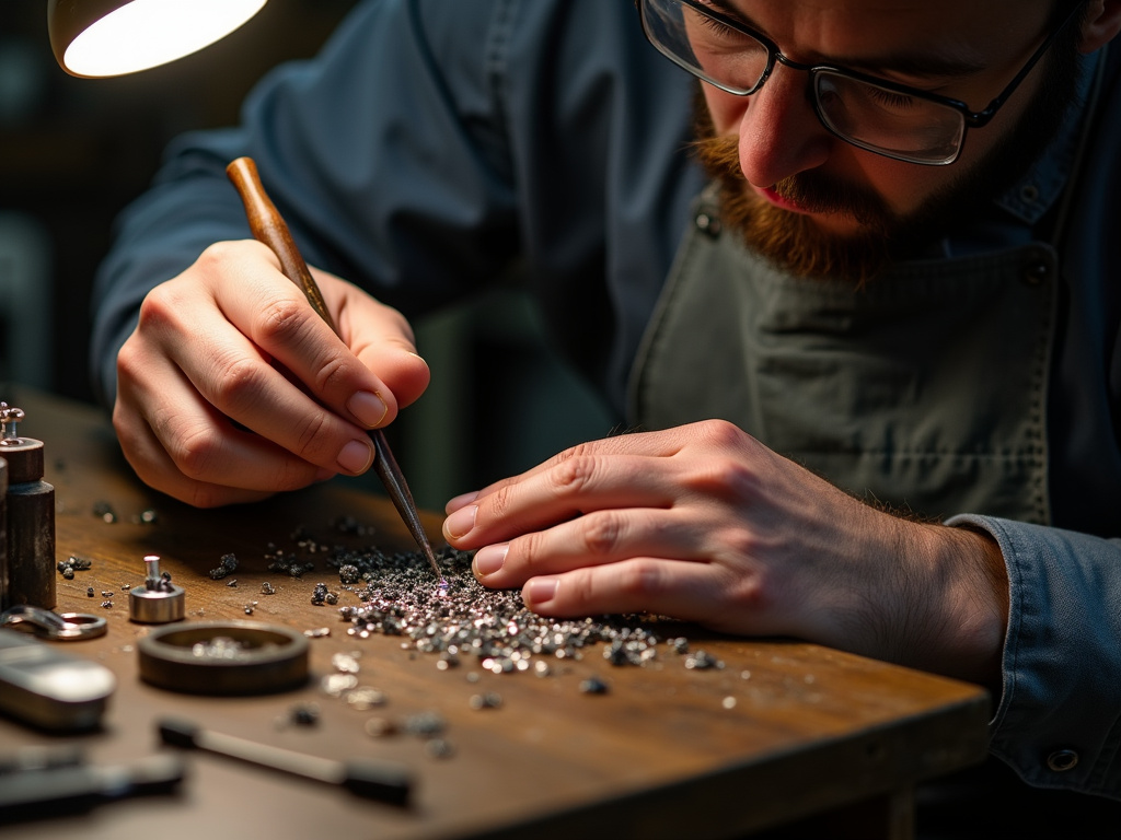 Jeweler workbench — emerald cut engagement rings