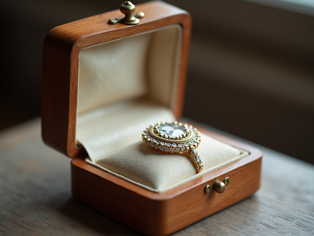 Jewelry box — emerald cut engagement rings
