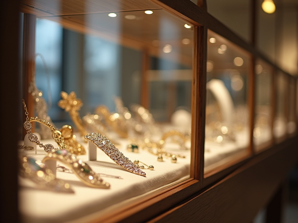 Jewelry display case — jewelry store