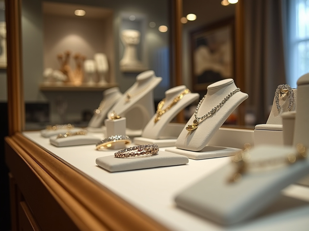Jewelry display case — women's wedding bands