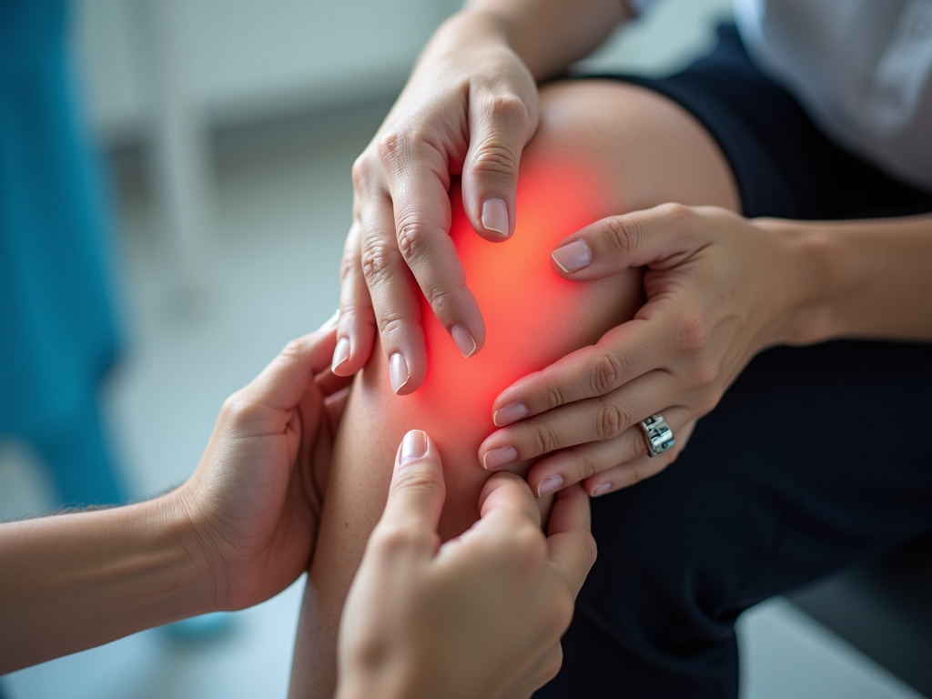 Knee examination — knee chiropractor near me